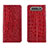 Coque Portefeuille Livre Cuir Etui Clapet T06 pour Samsung Galaxy A80 Rouge