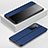 Coque Portefeuille Livre Cuir Etui Clapet T07 pour Huawei P40 Bleu