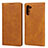 Coque Portefeuille Livre Cuir Etui Clapet T07 pour Samsung Galaxy Note 10 Orange Petit
