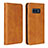 Coque Portefeuille Livre Cuir Etui Clapet T07 pour Samsung Galaxy S10e Orange