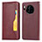 Coque Portefeuille Livre Cuir Etui Clapet T08 pour Huawei Mate 30 Pro 5G Vin Rouge