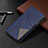 Coque Portefeuille Livre Cuir Etui Clapet T08 pour Oppo Reno4 5G Bleu
