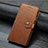 Coque Portefeuille Livre Cuir Etui Clapet T08 pour Xiaomi Mi 10 Marron Petit
