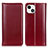 Coque Portefeuille Livre Cuir Etui Clapet T09 pour Apple iPhone 14 Rouge