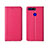 Coque Portefeuille Livre Cuir Etui Clapet T09 pour Huawei Honor View 20 Rose Rouge