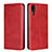Coque Portefeuille Livre Cuir Etui Clapet T09 pour Huawei P20 Rouge