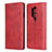 Coque Portefeuille Livre Cuir Etui Clapet T09 pour OnePlus 8 Pro Rouge