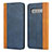 Coque Portefeuille Livre Cuir Etui Clapet T09 pour Samsung Galaxy S10 5G Bleu
