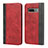 Coque Portefeuille Livre Cuir Etui Clapet T09 pour Samsung Galaxy S10 5G Rouge
