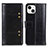 Coque Portefeuille Livre Cuir Etui Clapet T10 pour Apple iPhone 14 Noir