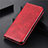 Coque Portefeuille Livre Cuir Etui Clapet T10 pour Huawei P Smart (2020) Rouge
