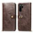 Coque Portefeuille Livre Cuir Etui Clapet T10 pour Huawei P30 Pro New Edition Marron