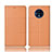 Coque Portefeuille Livre Cuir Etui Clapet T10 pour OnePlus 7T Orange