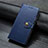 Coque Portefeuille Livre Cuir Etui Clapet T10 pour Oppo F15 Bleu