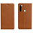Coque Portefeuille Livre Cuir Etui Clapet T10 pour Xiaomi Redmi Note 8 Orange