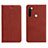 Coque Portefeuille Livre Cuir Etui Clapet T10 pour Xiaomi Redmi Note 8 Vin Rouge