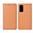 Coque Portefeuille Livre Cuir Etui Clapet T11 pour Huawei Honor V30 5G Orange