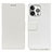 Coque Portefeuille Livre Cuir Etui Clapet T14 pour Apple iPhone 15 Pro Blanc