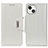 Coque Portefeuille Livre Cuir Etui Clapet T15 pour Apple iPhone 14 Blanc