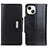 Coque Portefeuille Livre Cuir Etui Clapet T15 pour Apple iPhone 14 Noir