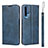 Coque Portefeuille Livre Cuir Etui Clapet T15 pour Huawei Honor 20 Bleu