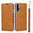 Coque Portefeuille Livre Cuir Etui Clapet T15 pour Huawei Honor 20 Orange