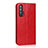 Coque Portefeuille Livre Cuir Etui Clapet T16 pour Huawei Honor 20 Pro Rouge