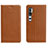 Coque Portefeuille Livre Cuir Etui Clapet T16 pour Xiaomi Mi Note 10 Orange