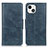 Coque Portefeuille Livre Cuir Etui Clapet T17 pour Apple iPhone 14 Bleu