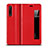 Coque Portefeuille Livre Cuir Etui Clapet T17 pour Huawei P20 Pro Rouge