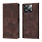 Coque Portefeuille Livre Cuir Etui Clapet Y01B pour OnePlus Ace Pro 5G Marron Petit