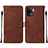 Coque Portefeuille Livre Cuir Etui Clapet Y01B pour Oppo A94 4G Marron