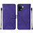 Coque Portefeuille Livre Cuir Etui Clapet Y01B pour Oppo F19 Pro Violet