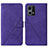 Coque Portefeuille Livre Cuir Etui Clapet Y01B pour Oppo Reno8 4G Violet