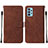 Coque Portefeuille Livre Cuir Etui Clapet Y01B pour Samsung Galaxy M32 5G Marron