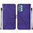 Coque Portefeuille Livre Cuir Etui Clapet Y01B pour Samsung Galaxy M32 5G Violet
