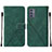 Coque Portefeuille Livre Cuir Etui Clapet Y01B pour Samsung Galaxy M54 5G Vert