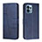 Coque Portefeuille Livre Cuir Etui Clapet Y01X pour Motorola Moto X40 5G Bleu