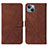 Coque Portefeuille Livre Cuir Etui Clapet Y02B pour Apple iPhone 14 Plus Petit