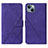 Coque Portefeuille Livre Cuir Etui Clapet Y02B pour Apple iPhone 15 Violet