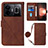 Coque Portefeuille Livre Cuir Etui Clapet Y02B pour Realme GT Neo5 240W 5G Marron
