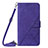 Coque Portefeuille Livre Cuir Etui Clapet Y02B pour Samsung Galaxy S23 Plus 5G Violet