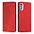 Coque Portefeuille Livre Cuir Etui Clapet Y02X pour Motorola Moto E32 Rouge