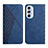 Coque Portefeuille Livre Cuir Etui Clapet Y02X pour Motorola Moto Edge Plus (2022) 5G Bleu