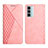 Coque Portefeuille Livre Cuir Etui Clapet Y02X pour Motorola Moto Edge S30 5G Or Rose