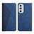 Coque Portefeuille Livre Cuir Etui Clapet Y02X pour Motorola Moto Edge X30 5G Bleu
