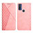 Coque Portefeuille Livre Cuir Etui Clapet Y02X pour Motorola Moto G Pure Or Rose