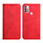 Coque Portefeuille Livre Cuir Etui Clapet Y02X pour Motorola Moto G20 Rouge