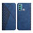 Coque Portefeuille Livre Cuir Etui Clapet Y02X pour Motorola Moto G40 Fusion Bleu