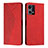 Coque Portefeuille Livre Cuir Etui Clapet Y02X pour Oppo Reno8 4G Rouge